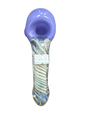 Light Blue Handpipe with Swirl Pattern