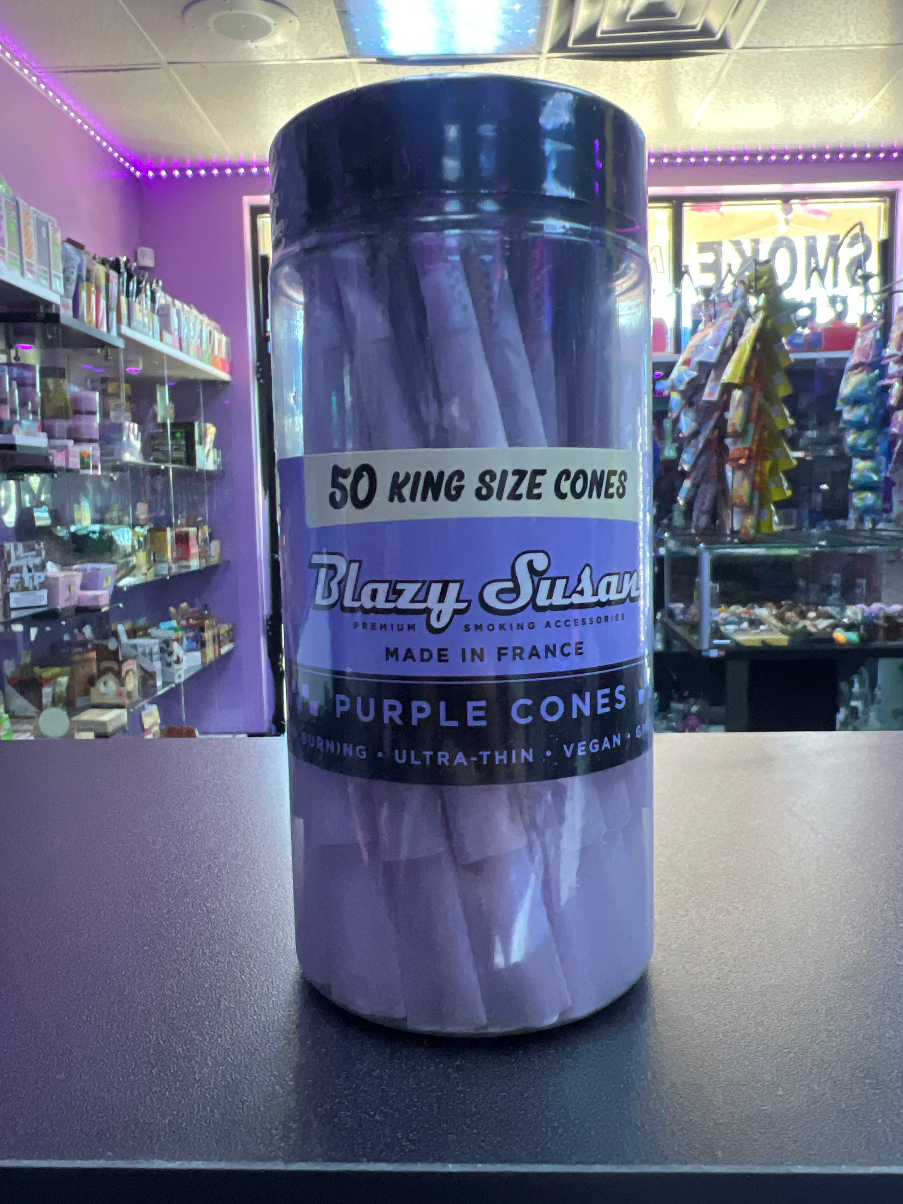 Blazy Susan purple king size cones 50 pack