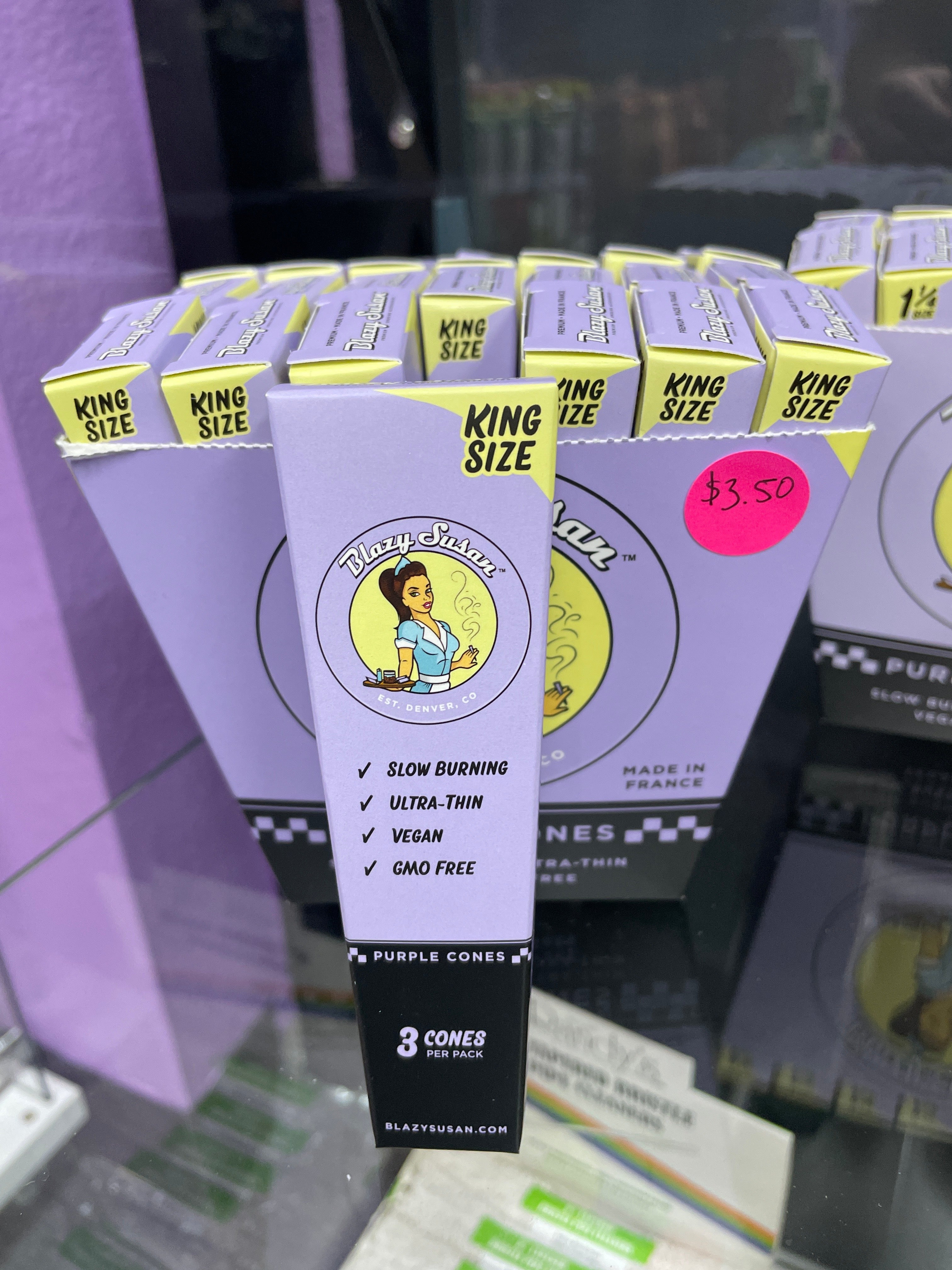 Blazy Susan - Purple Cones King Size (3 pack)