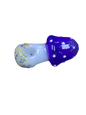 Mushroom Blue Bowl White Middle HandPipe