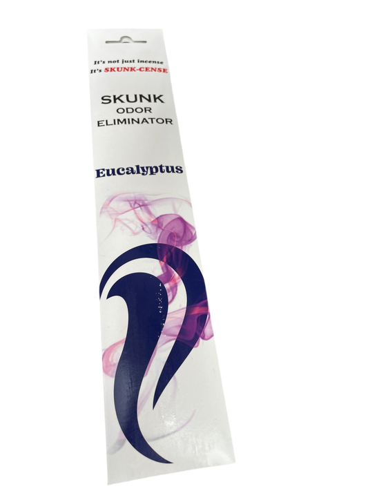 Skunk Odor Eliminator Incense - 12 Sticks Per Pack - Eucalyptus