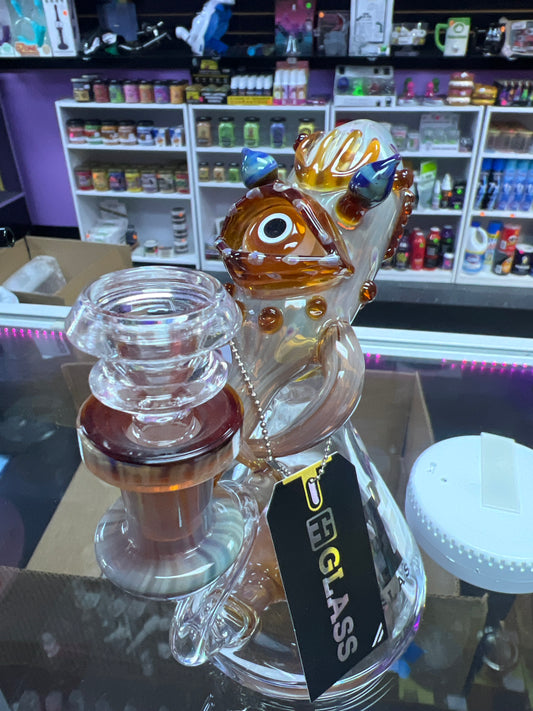 Squid and Flower Water Pipe ge Glass