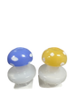 Mushroom Whirlpool Glass Carb Cap With Eyes