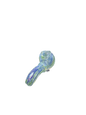 Small Clear Hand pipe (Clear with Blue and Green Accents)