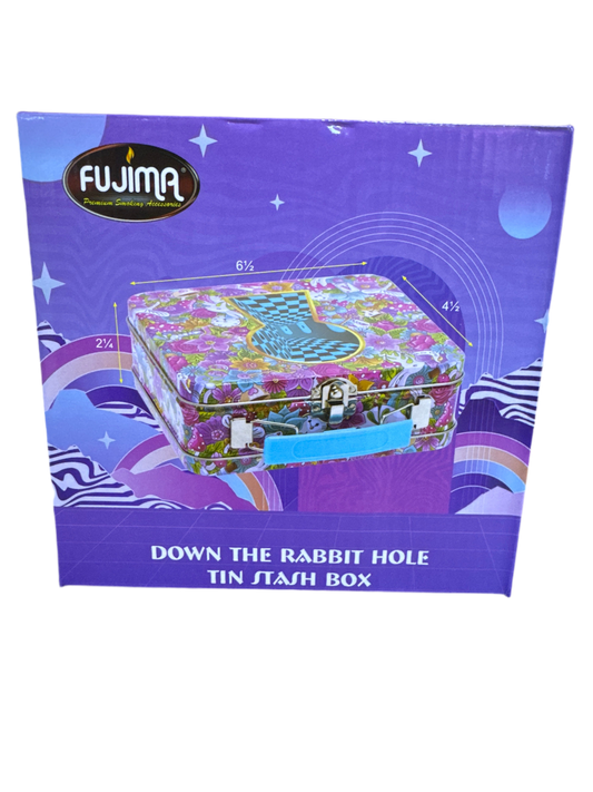 Fujima Down The Rabbit Hole Tin Stash Box