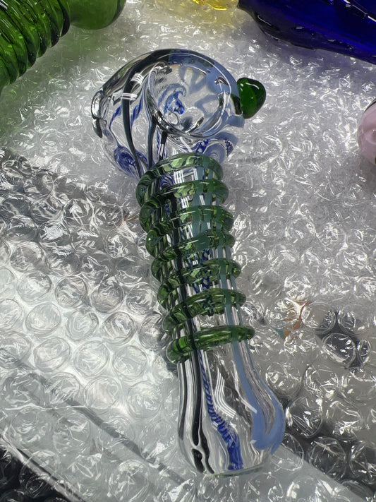 Green and Blue Swirl Pipe