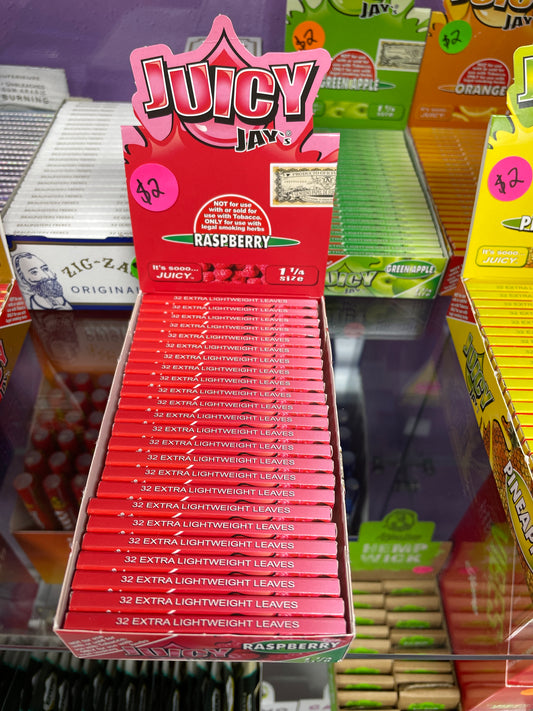Juicy Jays Rolling Papers - Raspberry