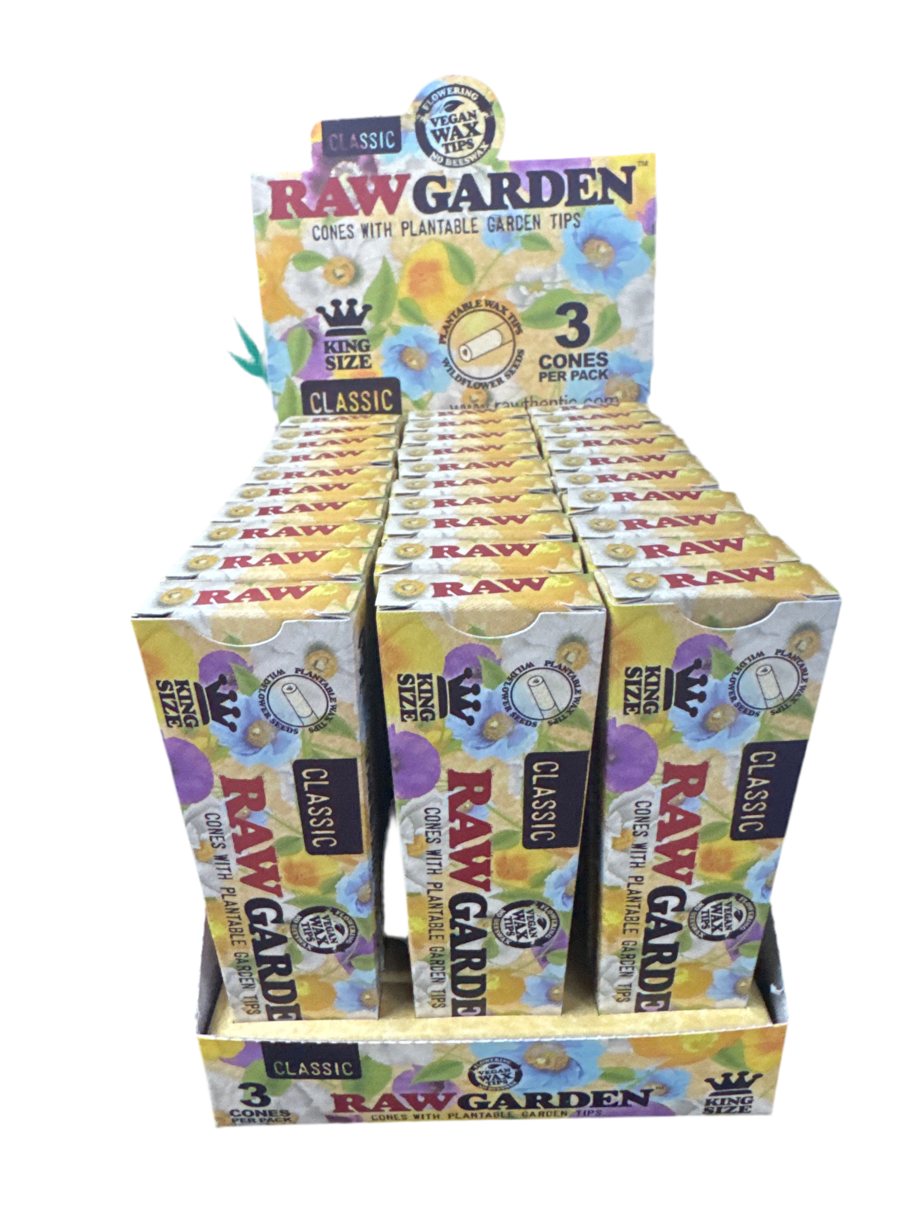 Classic Raw Garden Cones With Plantable Garden Tips