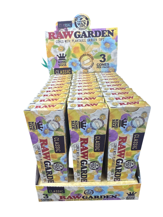 Classic Raw Garden Cones With Plantable Garden Tips