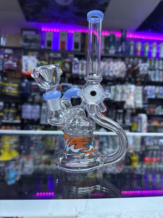 Eyeball Decal Water Pipe with color accents