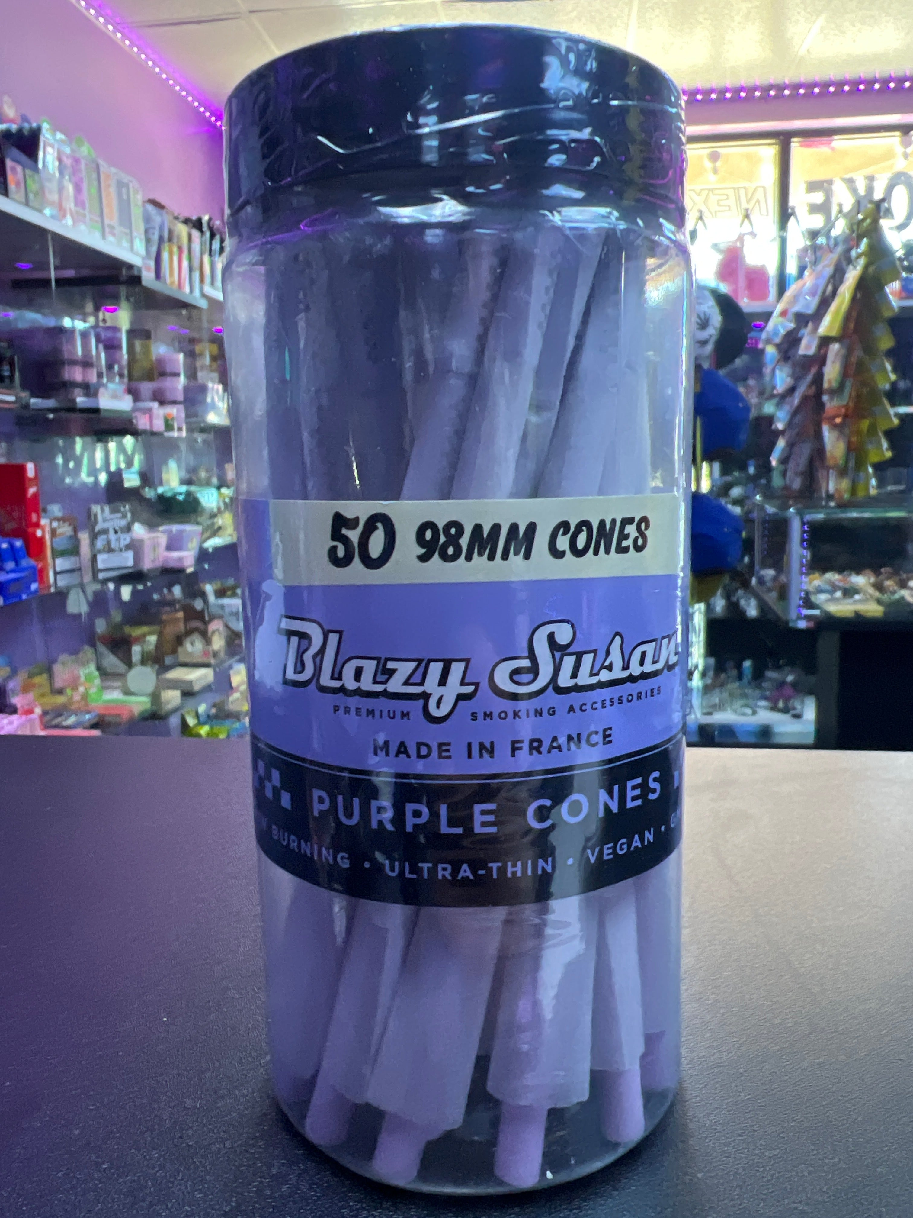 Blazy Susan 98mm purple cones 50 pack