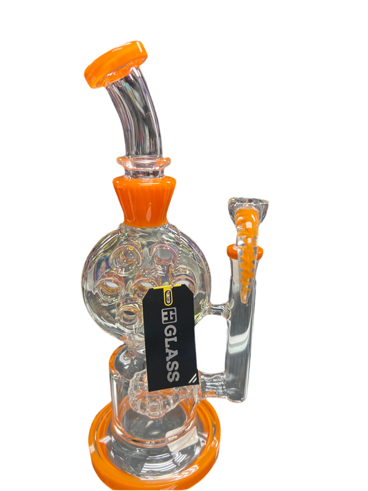 Ge glass orange spike water pipe