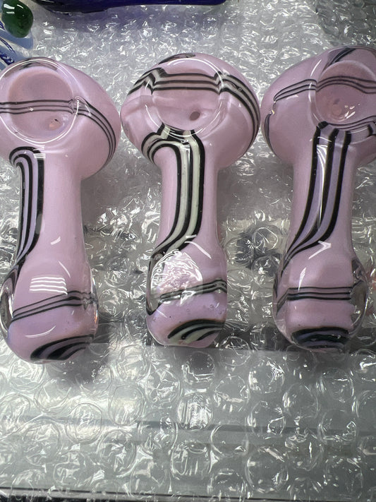 Pink and Black Swirl Pipe