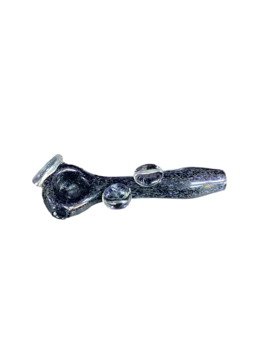 Locally Blown Black See Through Handpipe