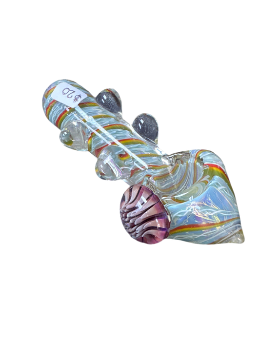 Flower Hand Pipe With spike accents