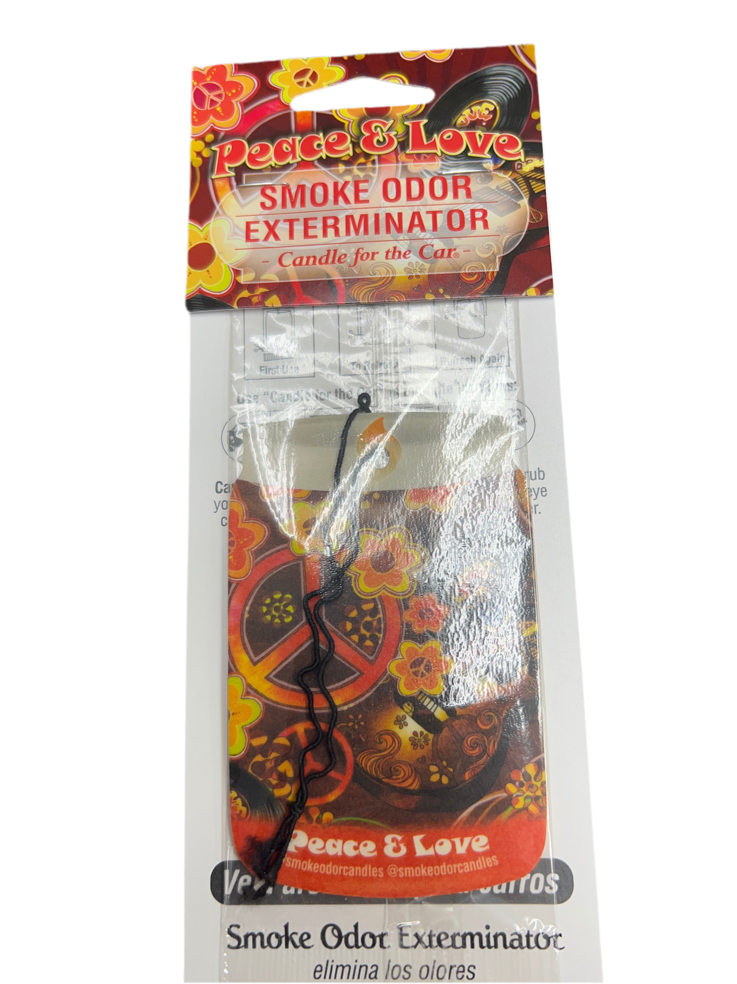 Smoke Odor Exterminator Car Air Freshener - PEACE & LOVE