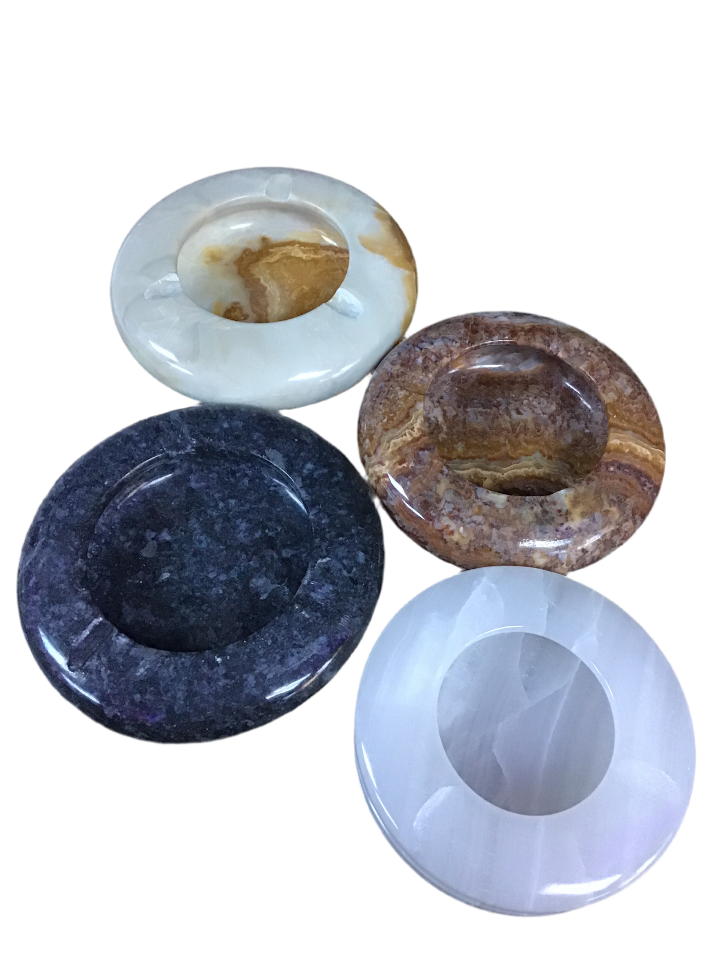 Assorted Stone Circular Ashtray’s