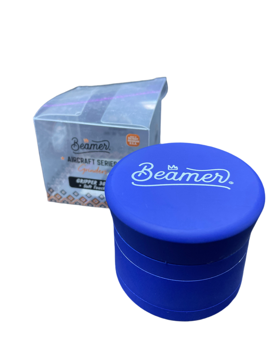 Beamer Aircraft Series Gripper 3000 Soft Touch 63mm 4 Piece Grinder - Blue