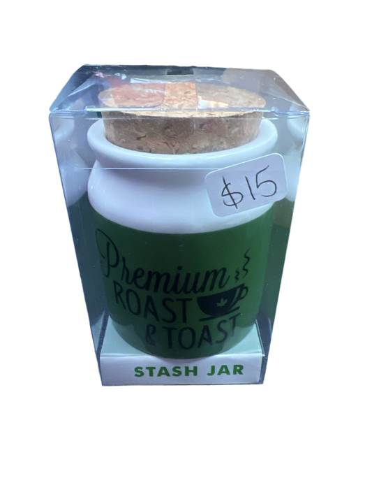 Stash jar- premium roast and toast ceramic