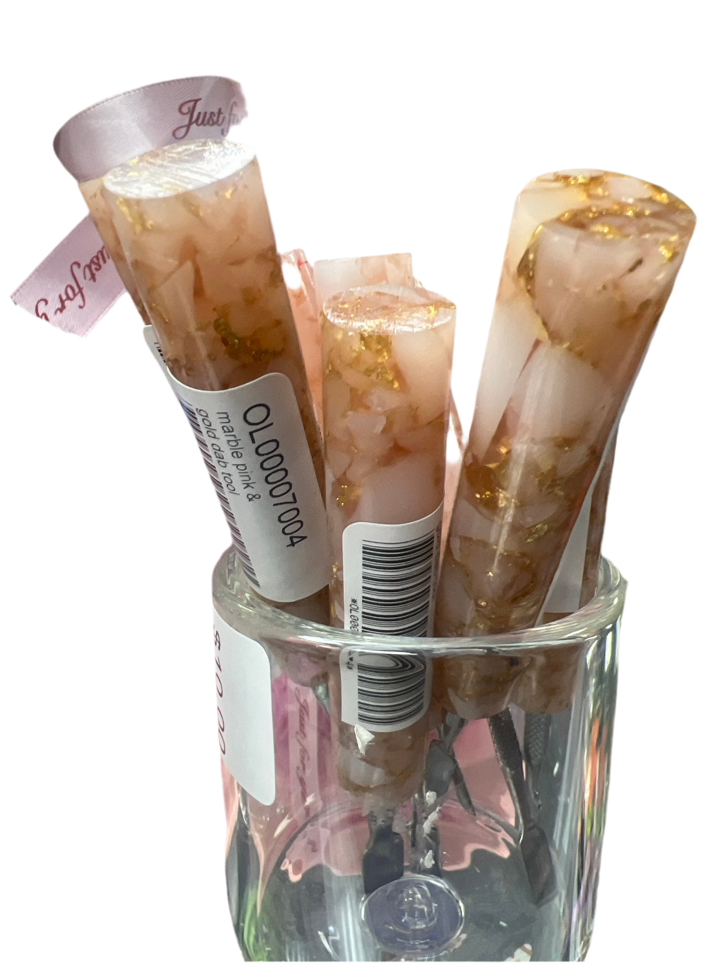 Marble Pink and Gold Dab Tool