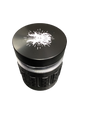 Shredder Grinder - 4 Piece Grinder with Rubber Grip - #44 Black