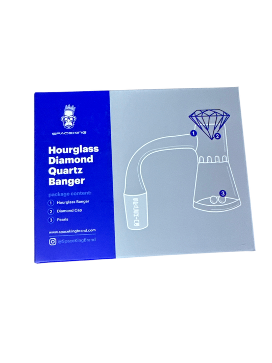 Spaceking Hourglass Diamond Quartz Banger