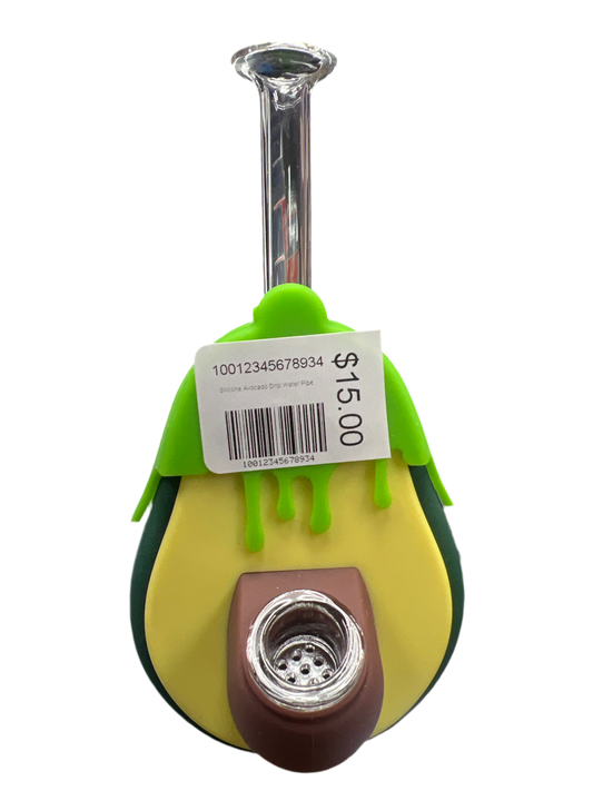 Silicone Avocado Drip Water Pipe