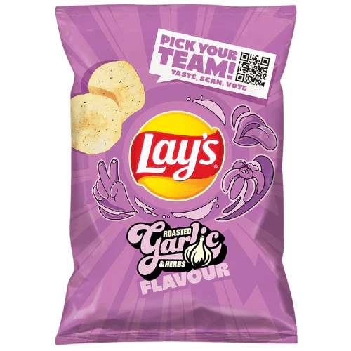 Lay's Roasted Garlic & Herbs(130g) ( Canada) BIG BAG!