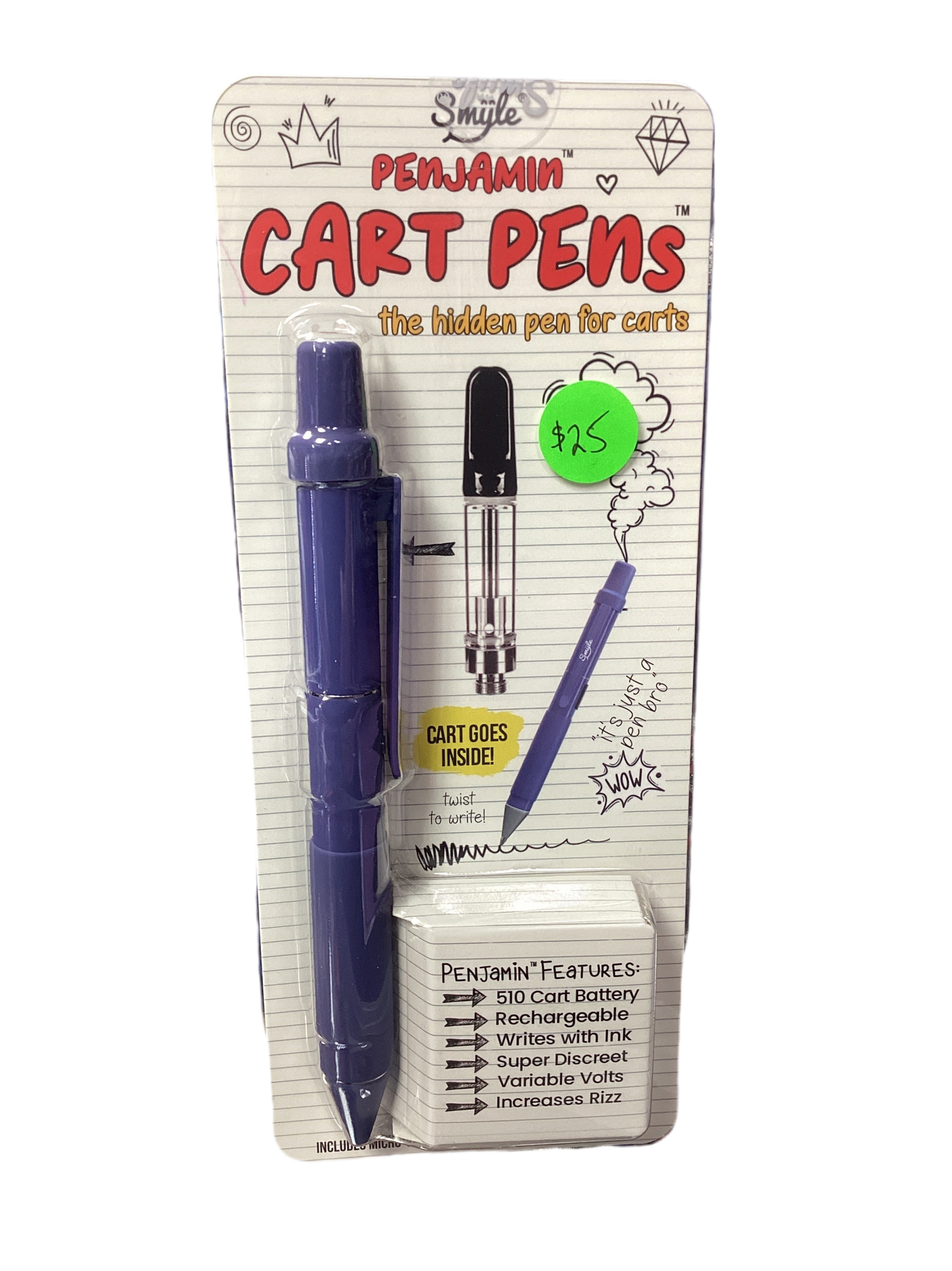 Smyle Penjamin 510 Cartridge Pens - Blue