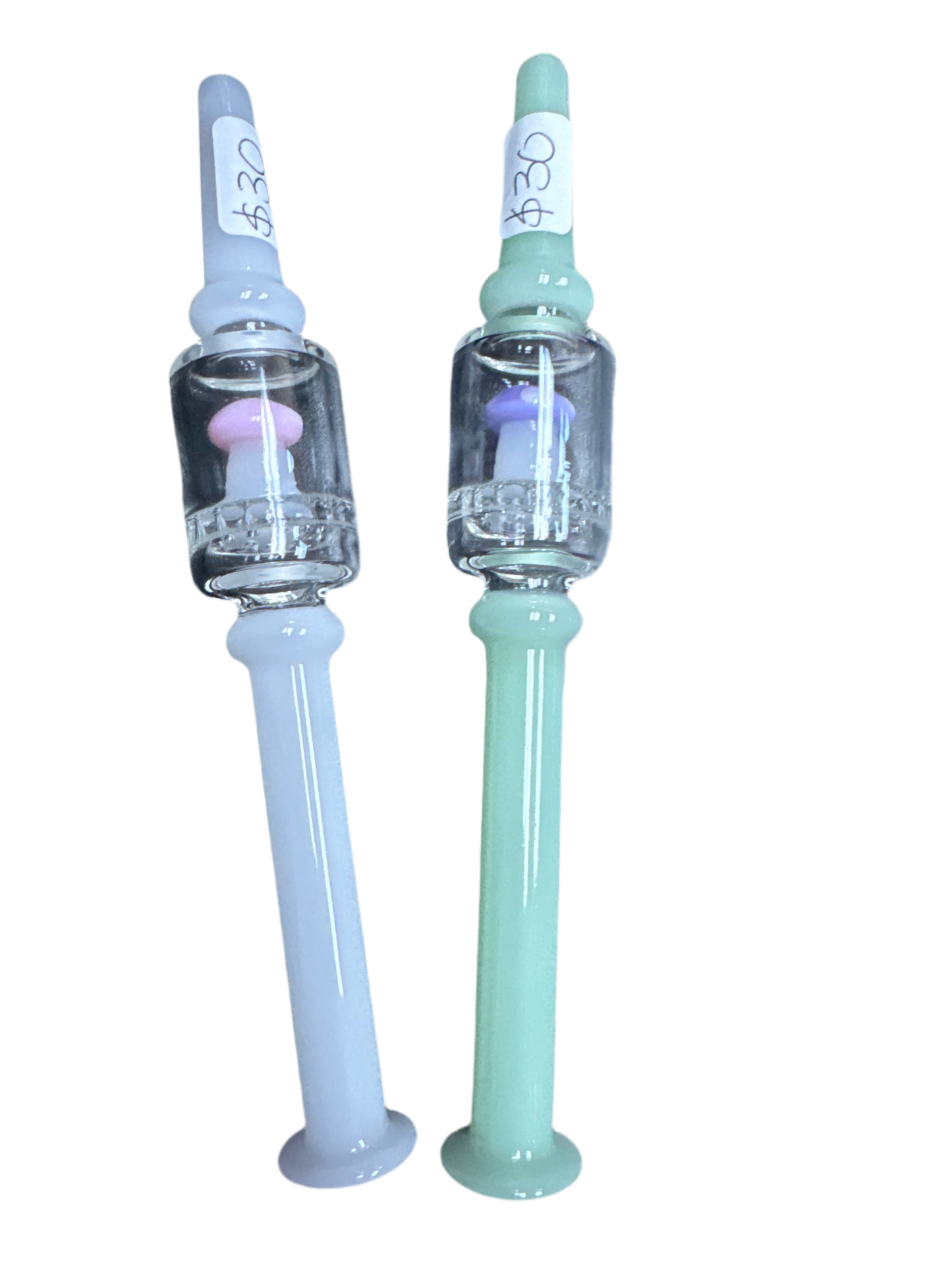 Glass Nectar Collector with Mushroom Design