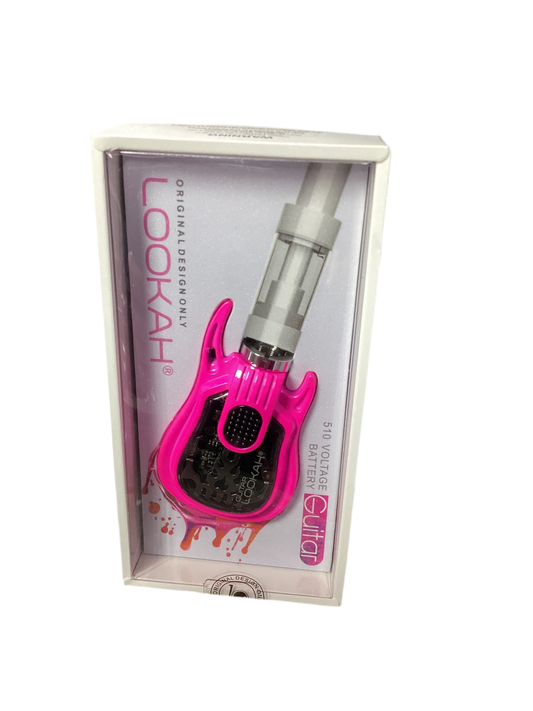 Lookah Guitar - 510 Cartridge Battery - Pink