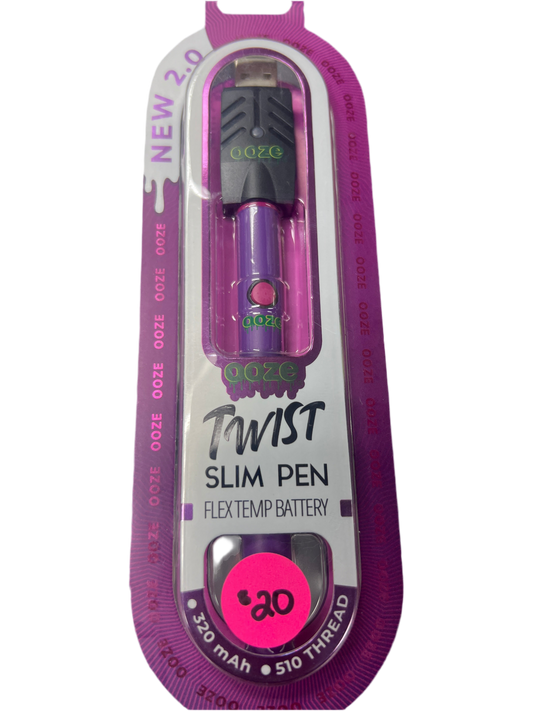 OOZE Twist Slim Pen 320mah 510 Battery with Charger - Purple