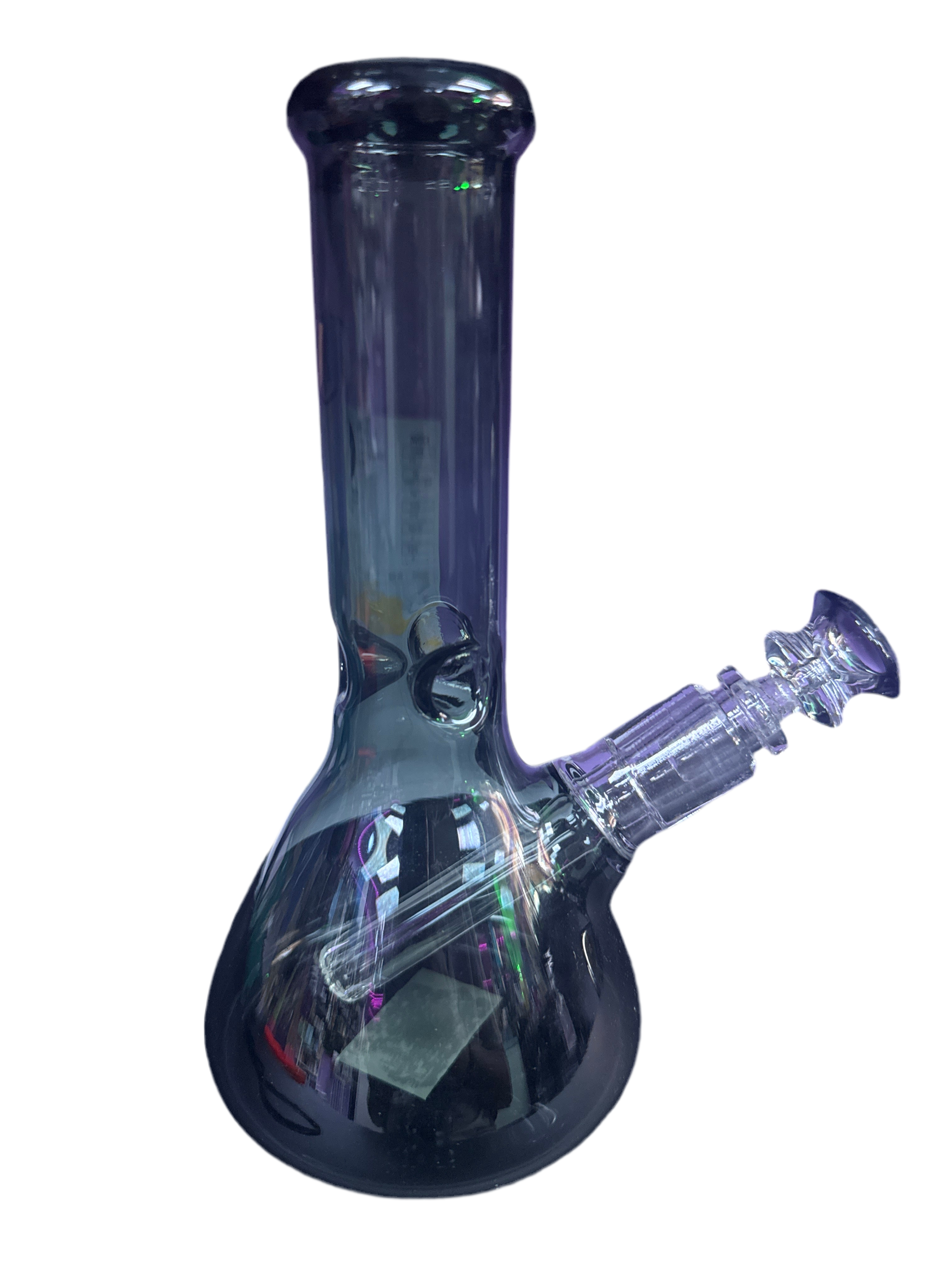 Dark Grey Beaker WaterPipe With Thick Stem