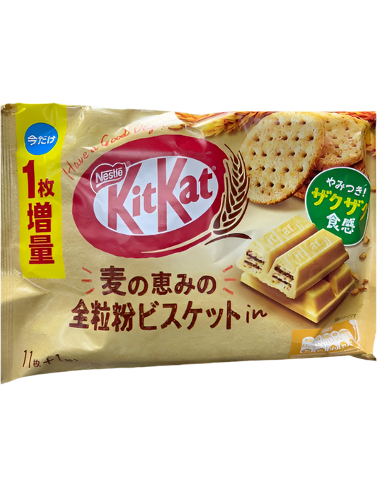 Kit-Kat Whole Wheat Mini Biscuits Gold - Japan Import -12ct