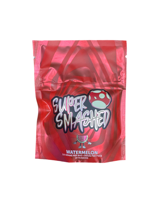 Super Smashed - Watermelon Mushroom Gummies - 10ct 3.5G per bag