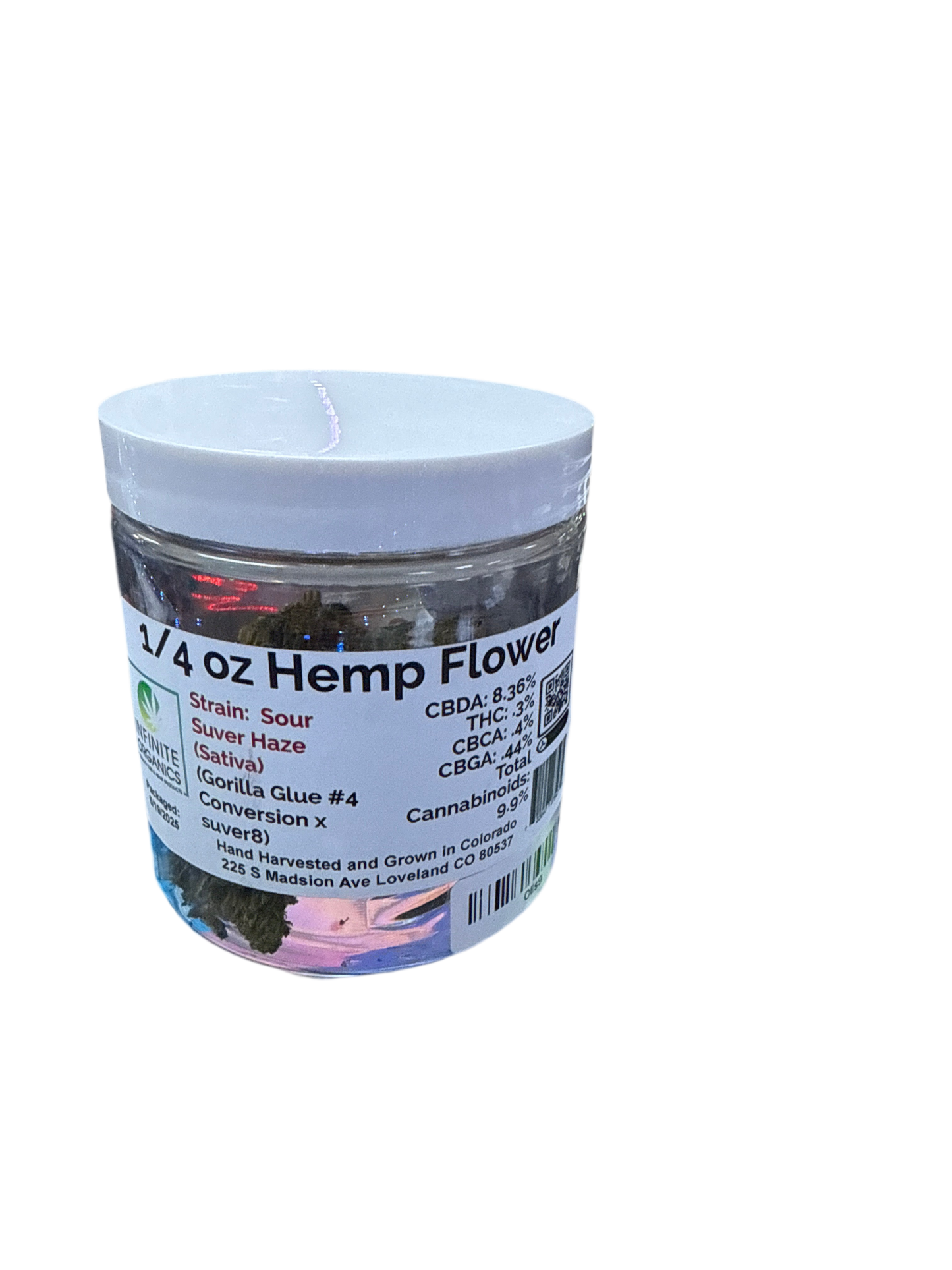 1/4oz Hemp Flower sour suver haze flower