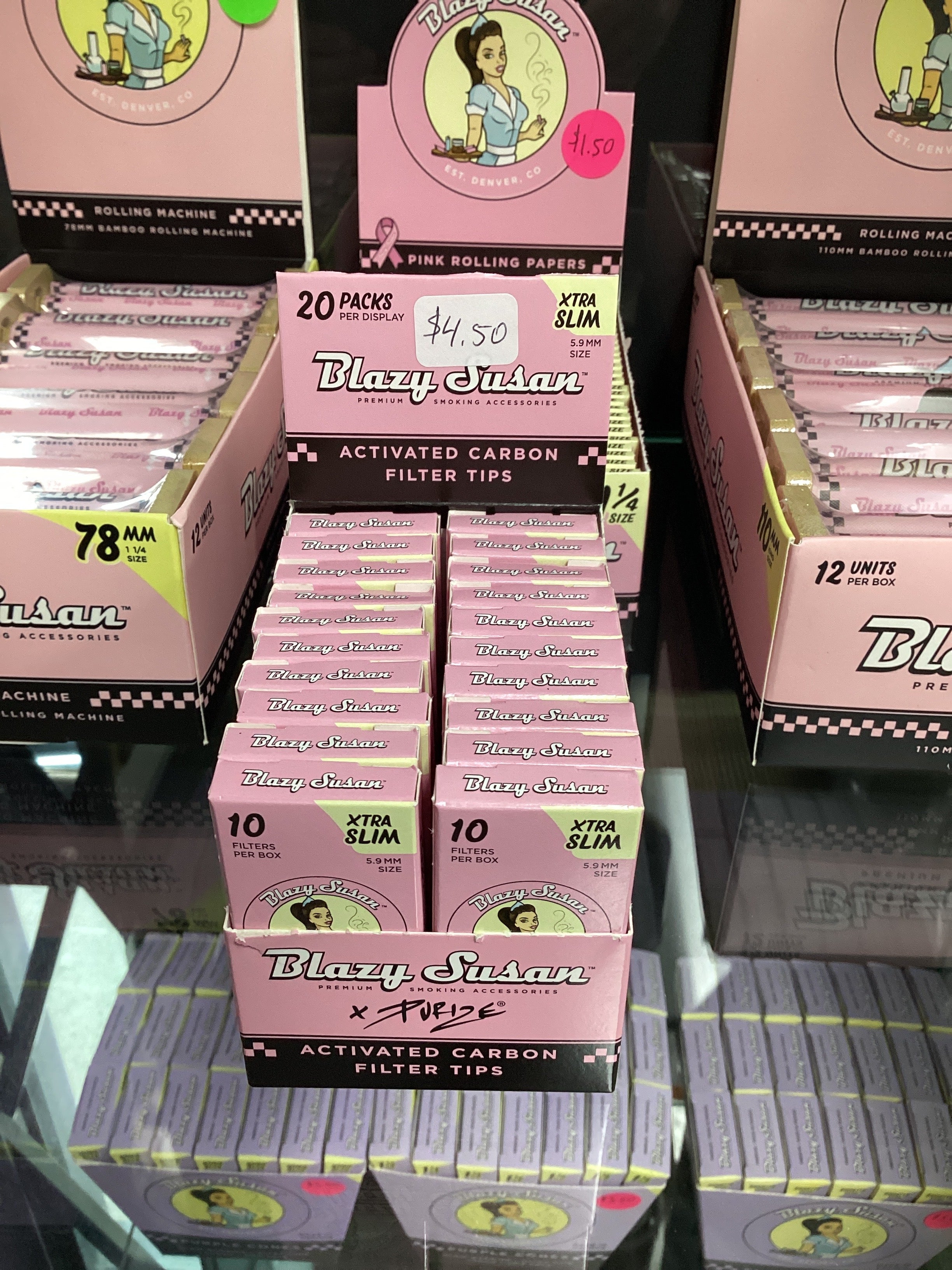 Blazy Susan Activated Carbon Filter Tips - 10 Per Box