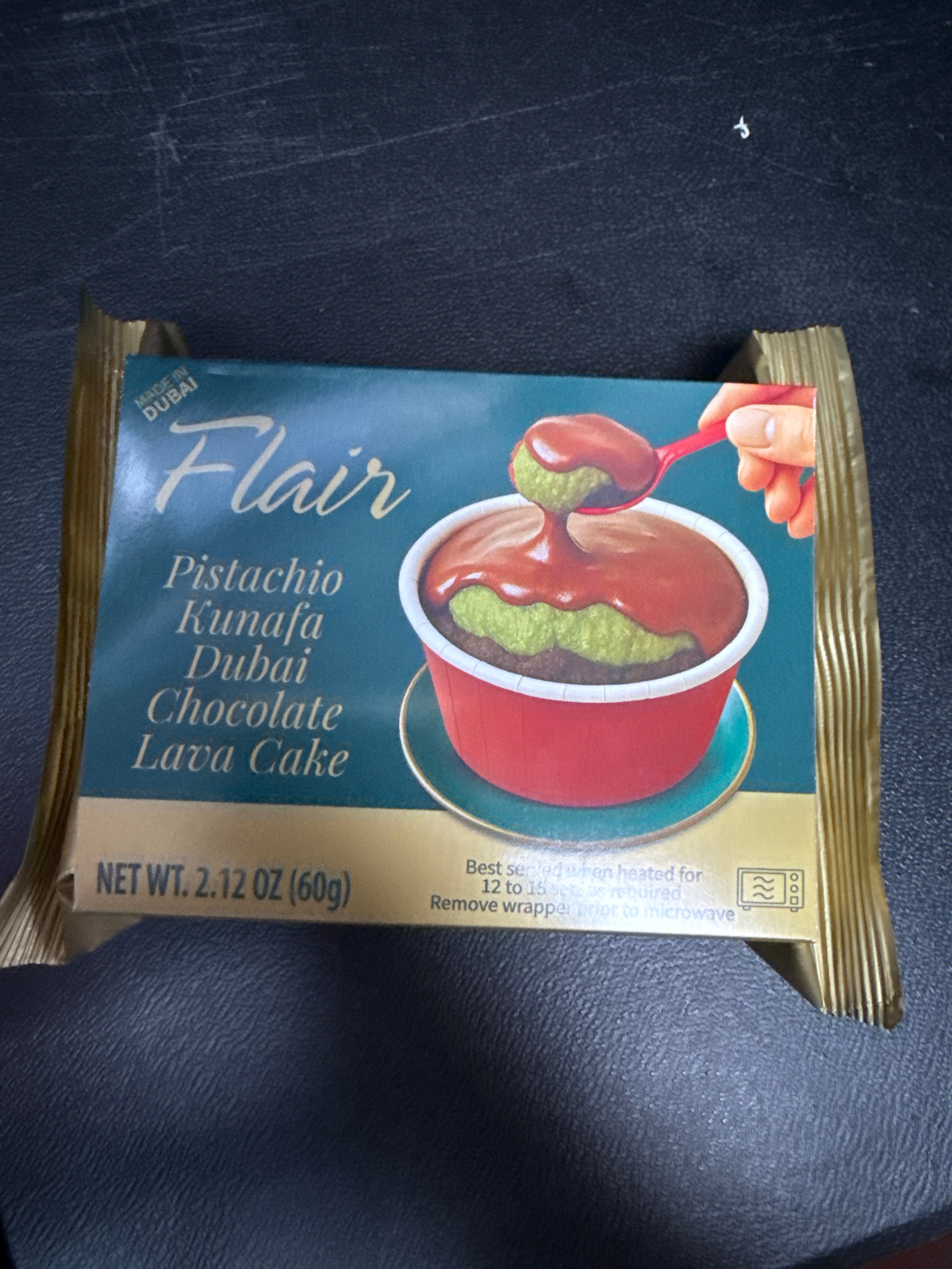 Flair Pistachio Dubai Chocolate Lava Cake