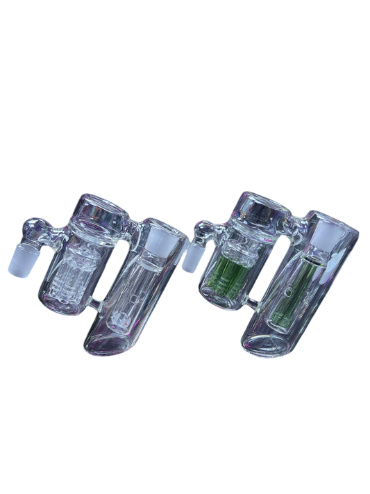 Angled clear ash catcher recycler