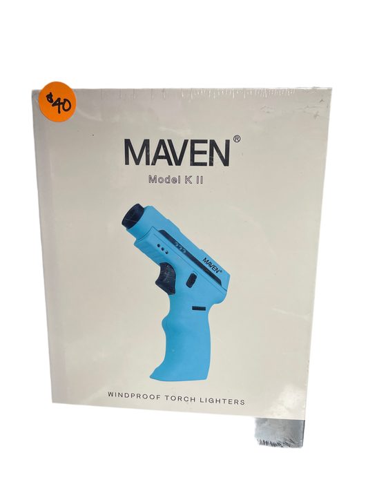 Maven Model K II Windproof Butane Torch - Blue
