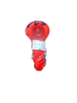 Small Red Handpipe w/Star Pattern on Top