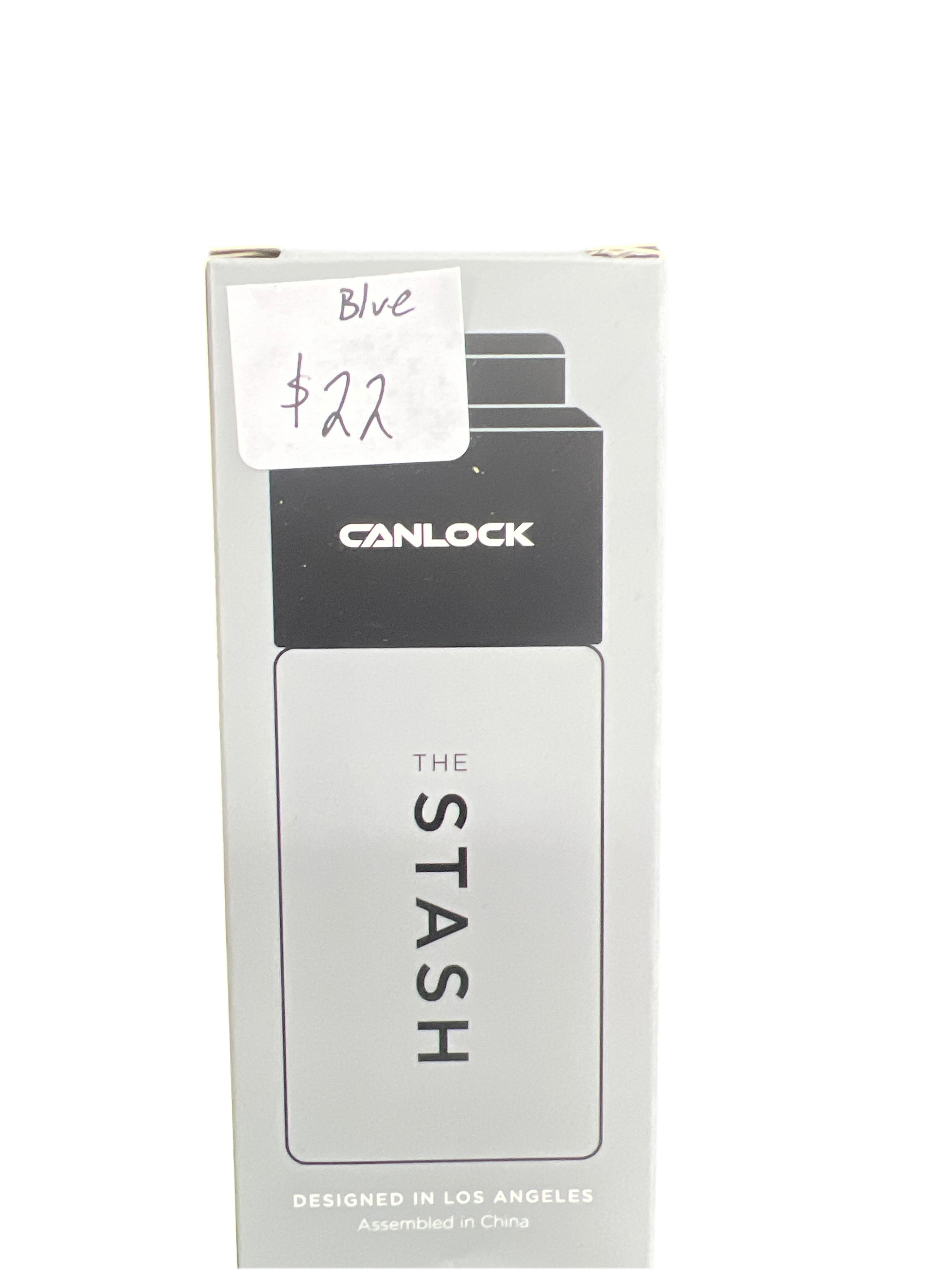 Canlock The Stash Airtight Stash Jar with Pump Blue