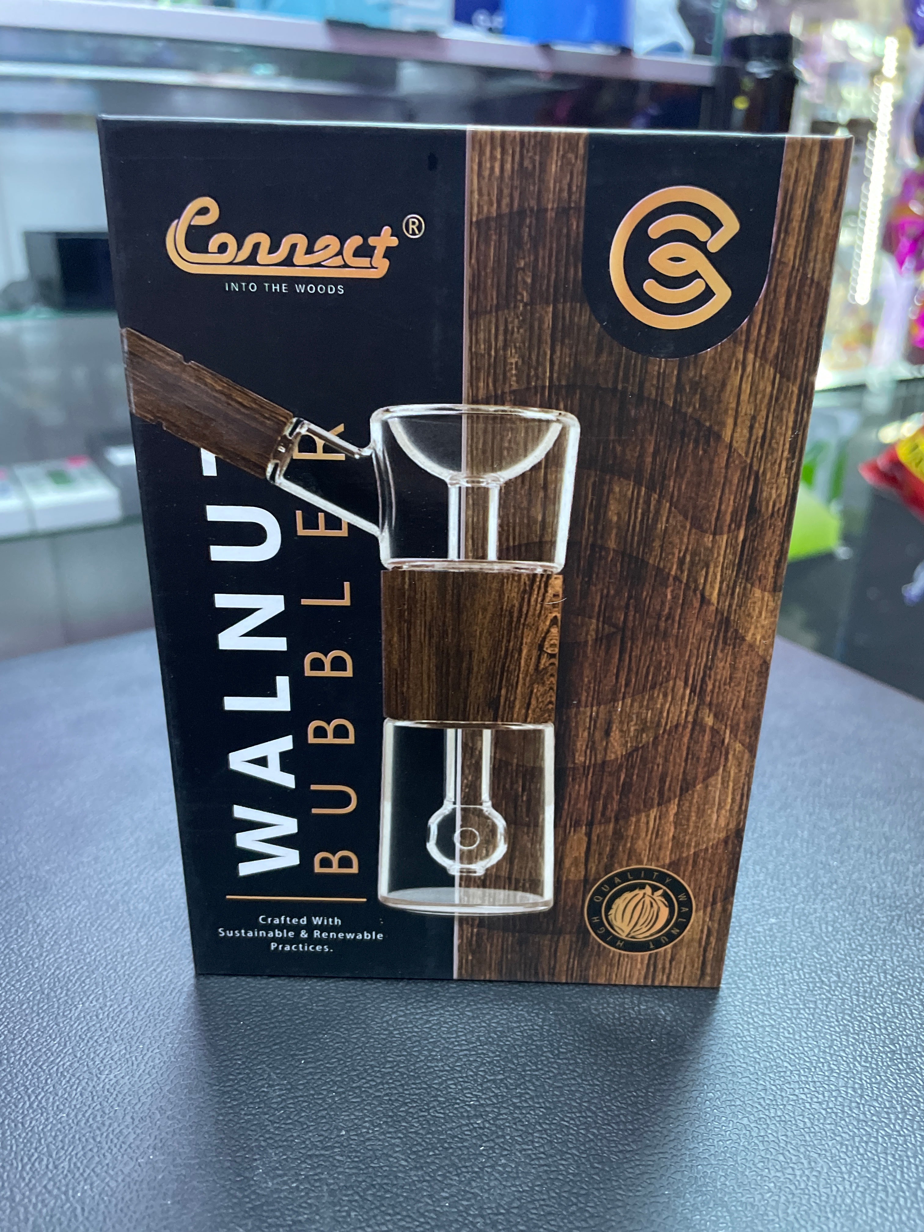 Connect Bamboo Bubbler - Walnut