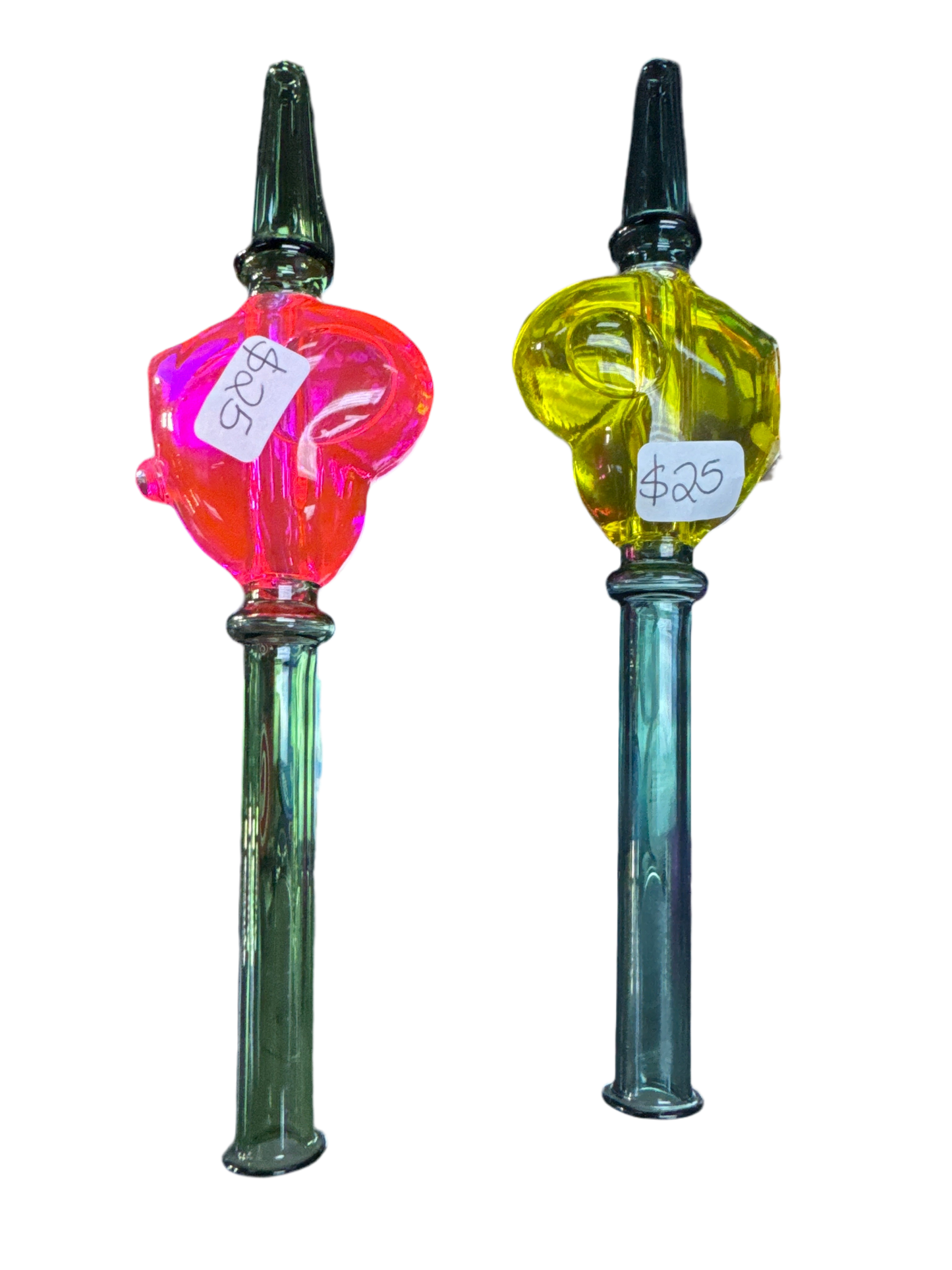 Glycerine Glass Nectar Collector with Heart Design