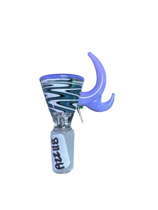 Spike Bowl With Abstract Decal