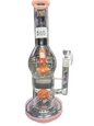 Orange and pink spike water pipe