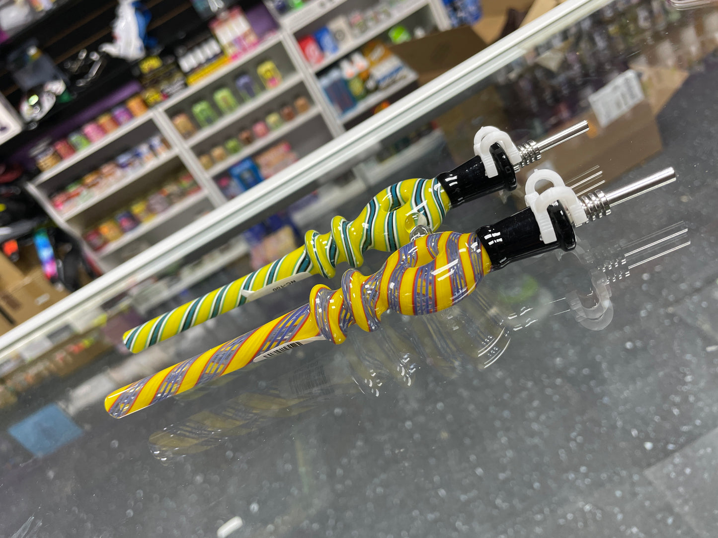 Spiral Doughnut Glass 7” Nectar Collectar