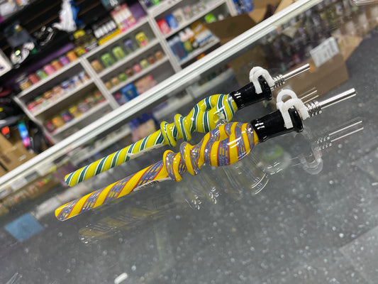 Spiral Doughnut Glass 7” Nectar Collectar