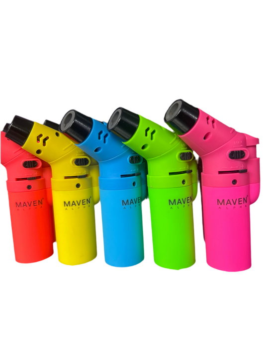 Maven Alpha 90° Rotating Butane Torch - Neon