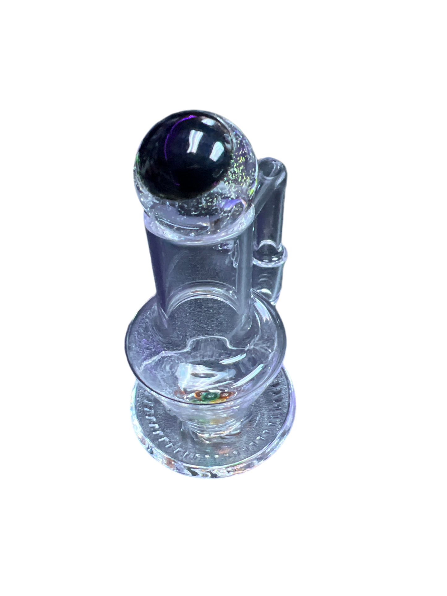 Slurp Banger With Terp Pearls and Glass Eye Carb Cap